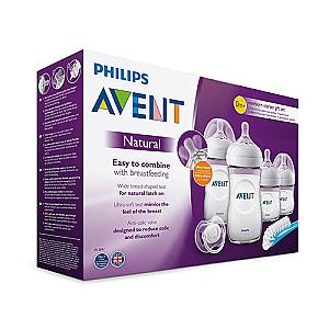 طقم رضاعات مزدوج مع الفرشاة